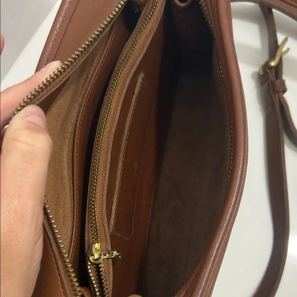 Coach Brown Leather Crossbody Bag